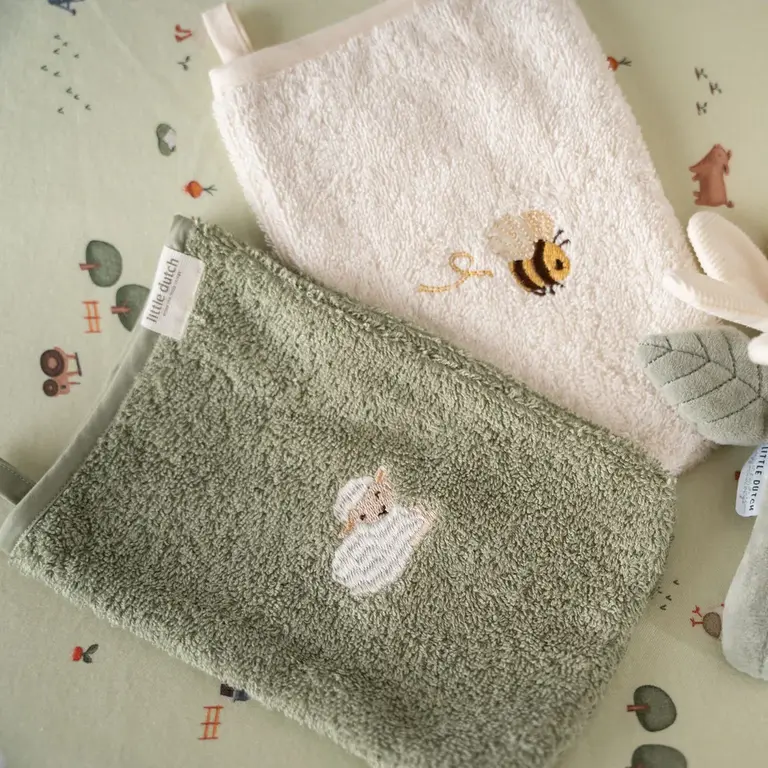 Little Dutch Washandjes set - Groen - Little Farm