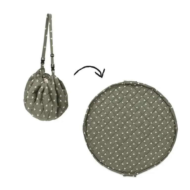 Play & Go Opbergzak/Speelmat - Birds Organic