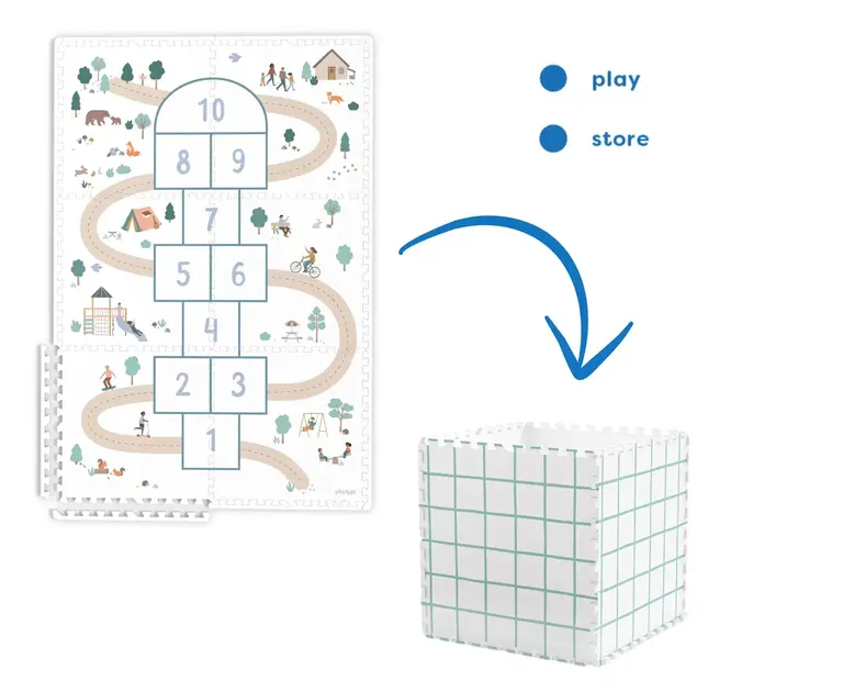 Play & Go 3-in-1 Puzzelmat - Hopscotch