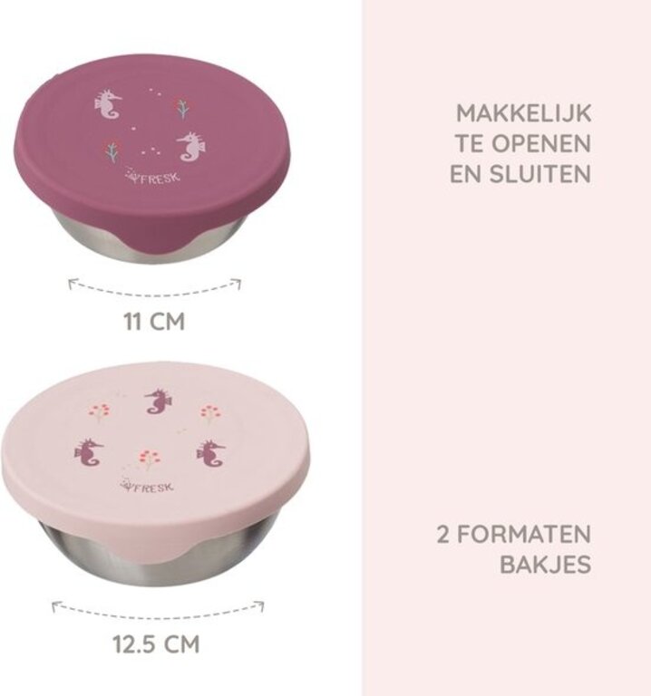 Fresk Snackbox Set 2 Pcs. Seahorse