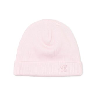 Poetree Kids Babymutsje Olivia  Rib Soft Pink 1-3M