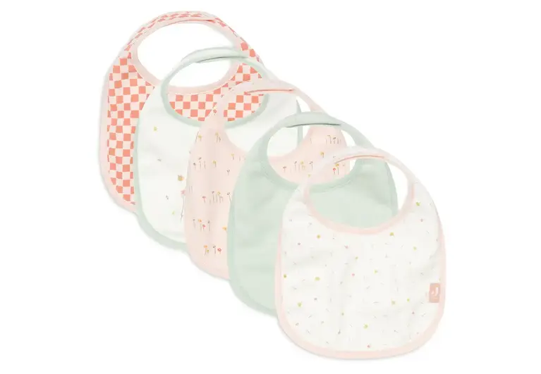 Jollein Slab Jersey Waterproof - Pretty Picnic - 5 Stuks