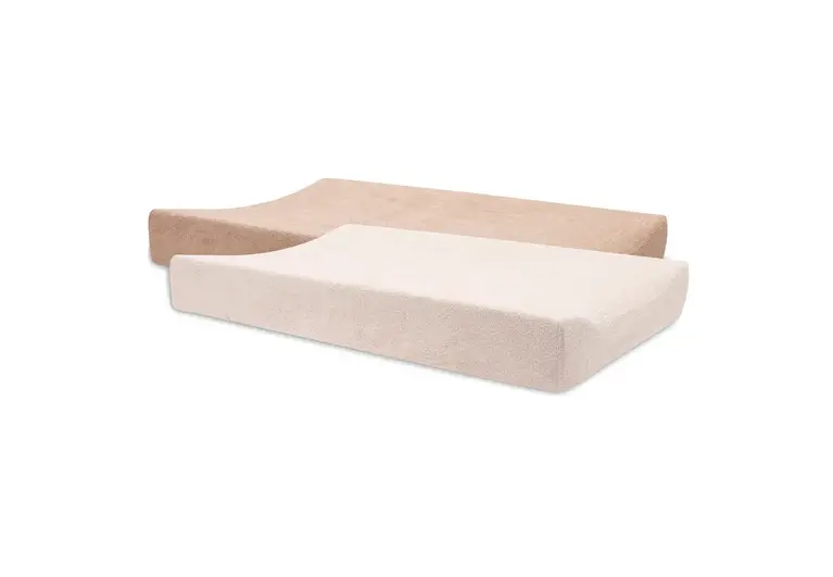 Jollein Aankleedkussenhoes Badstof Duo - 2 Stuks Blush/Wild Rose