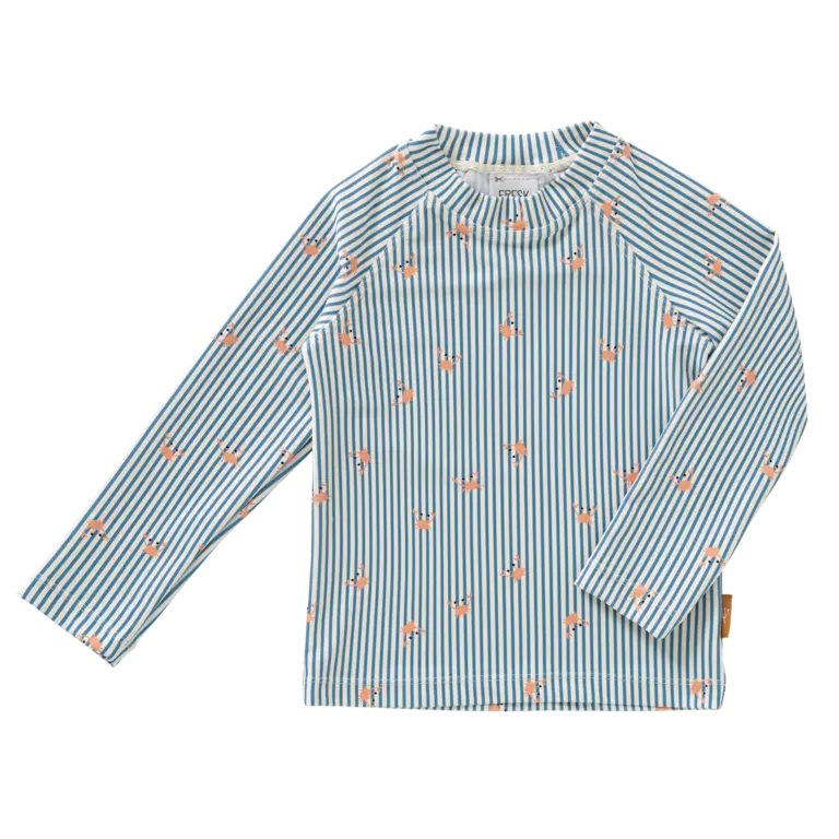 Fresk UV Top longsleeve Stripes & crabs