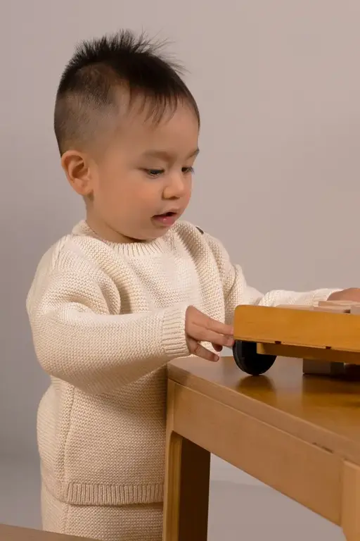 Bla Bla Bla Pullover Gebreid Seedpearl - Ecru