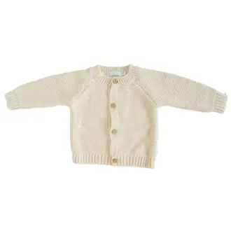 Bla Bla Bla Cardigan Gebreid Seedpearl - Ecru
