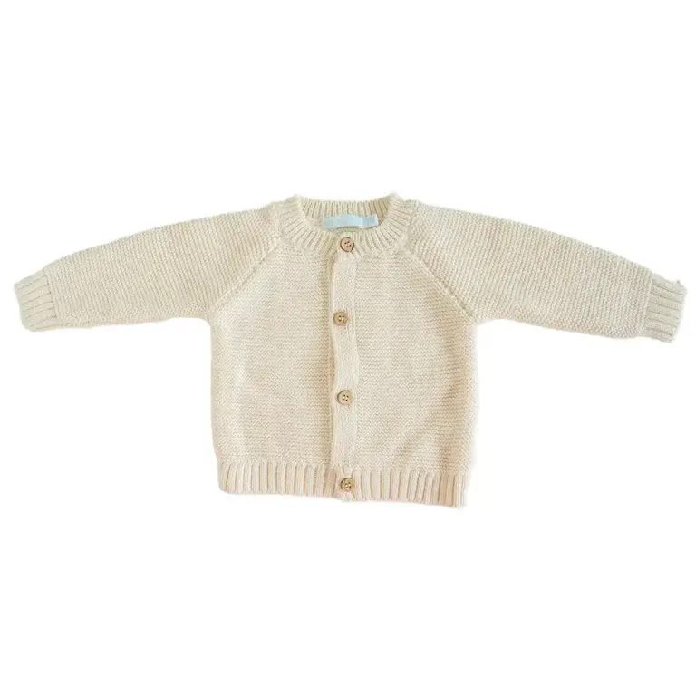 Bla Bla Bla Cardigan Gebreid Seedpearl - Ecru