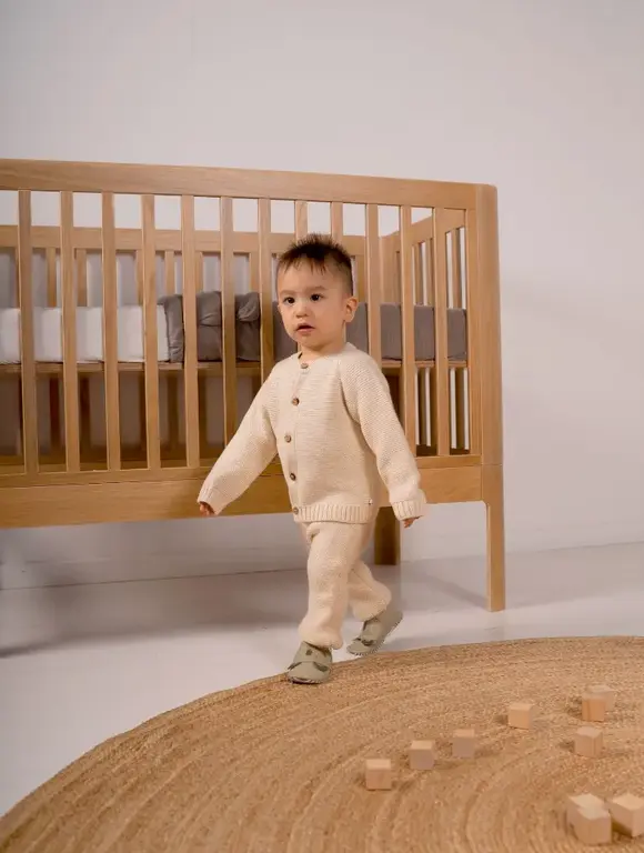 Bla Bla Bla Cardigan Gebreid Seedpearl - Ecru