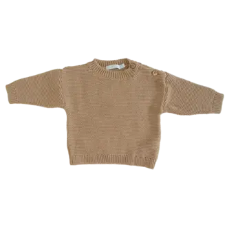 Bla Bla Bla Pullover Gebreid Cornstalk - Taupe