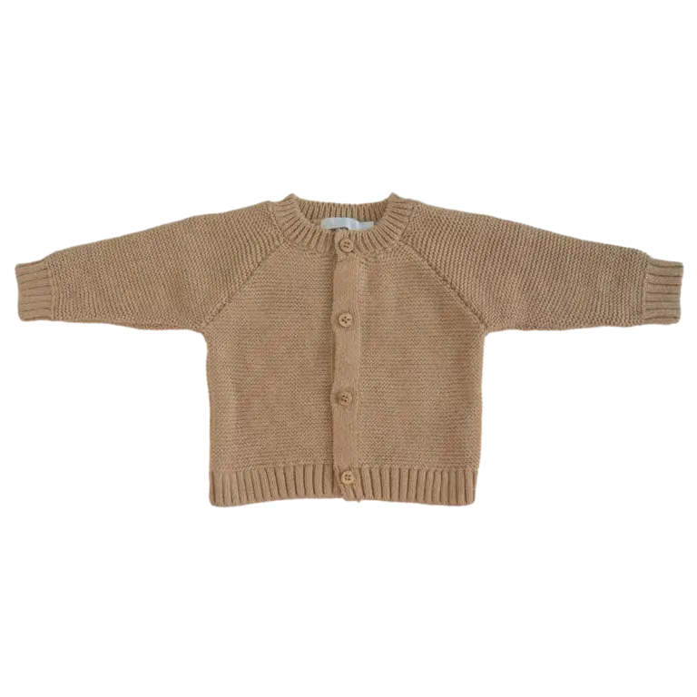 Bla Bla Bla Cardigan Gebreid Cornstalk - Taupe
