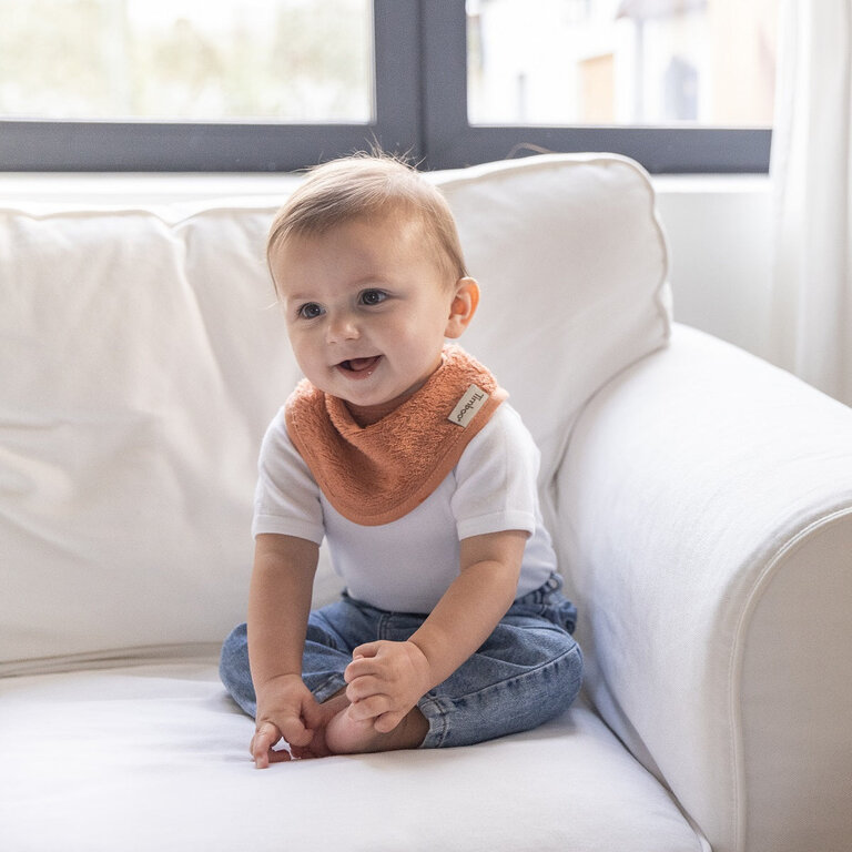 Timboo Bandana Bib Doubled 36X20Cm - Sunrise Orange