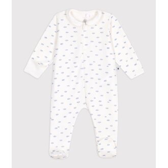 Petit Bateau Katoenen babypyjama met wolkjesprint