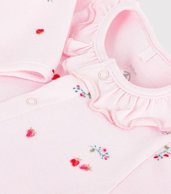 Petit Bateau Katoenen babypyjama met bloemenprint