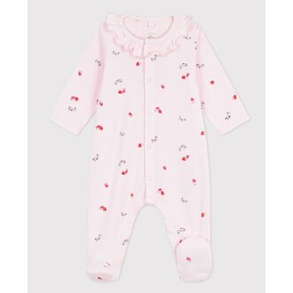 Petit Bateau Katoenen babypyjama met bloemenprint