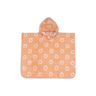 Jollein Badponcho Badstof Jacquard Flower Reversible