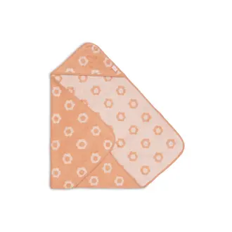 Jollein Badcape Badstof Jacquard Flower 75x75cm