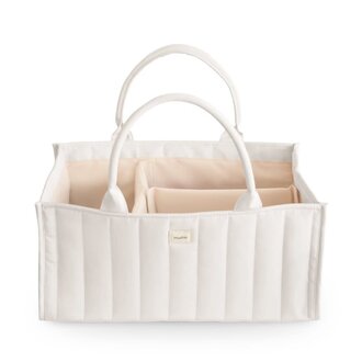 Mushie Diaper Caddy - Ivory