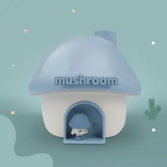 Mary's Luchtbevochtiger - Mushroom House Blue