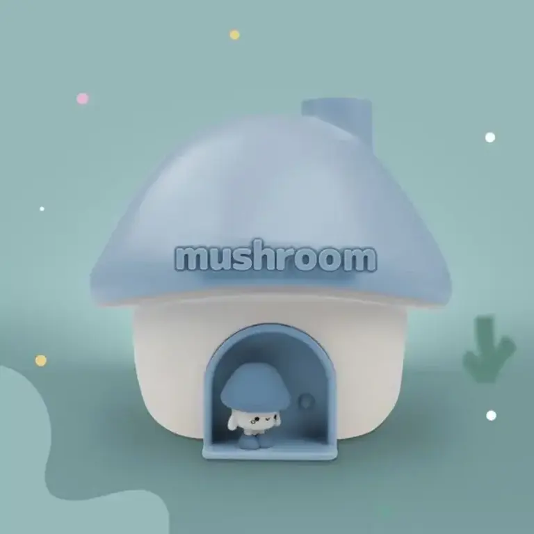 Mary's Luchtbevochtiger - Mushroom House Blue