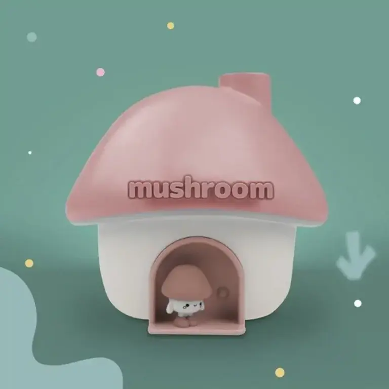 Mary's Luchtbevochtiger - Mushroom House Pink