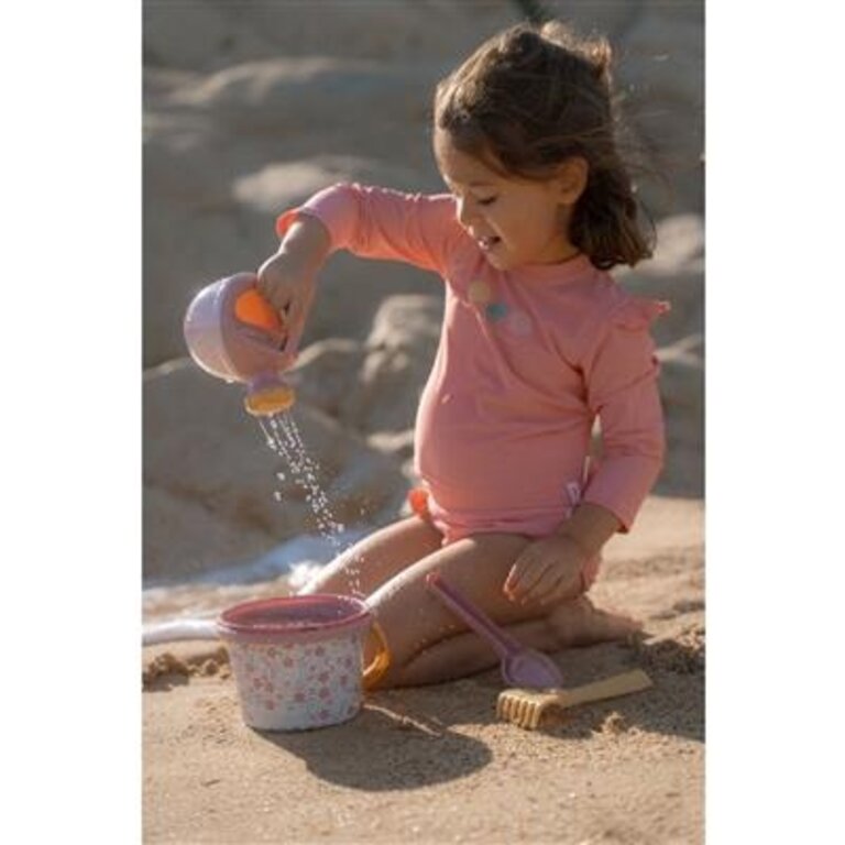 Little Dutch Pink Flower Strandset 9,5cm 5 dlg
