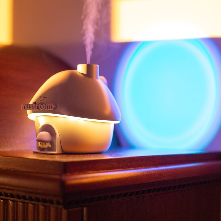 Mary's Luchtbevochtiger - Mushroom House Pink