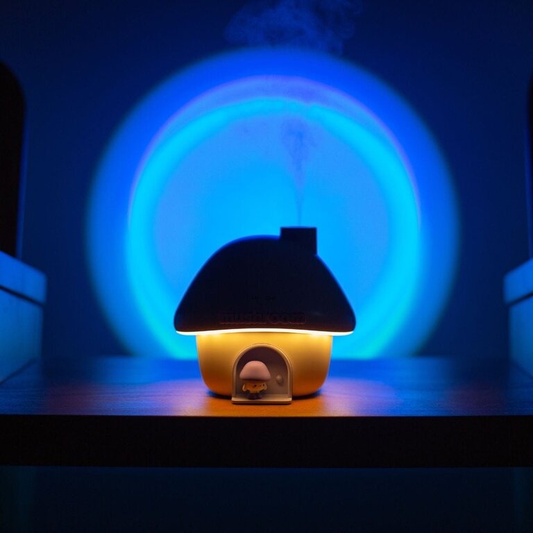 Mary's Luchtbevochtiger - Mushroom House Blue