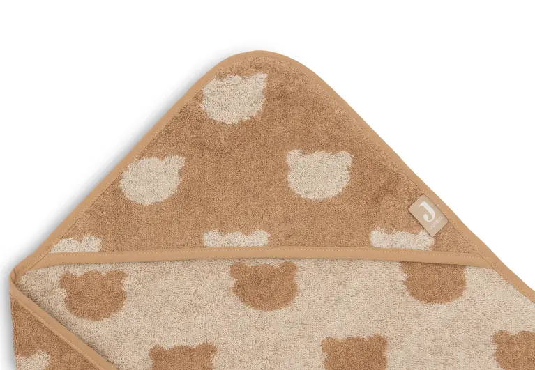 Jollein Badcape Badstof Jacquard Teddy Bear 75x75cm