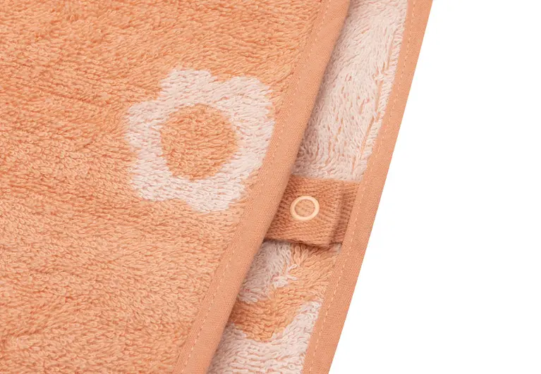 Jollein Badponcho Badstof Jacquard Flower Reversible