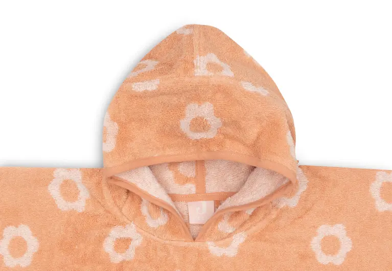 Jollein Badponcho Badstof Jacquard Flower Reversible