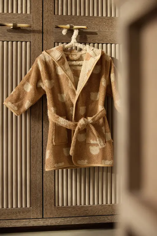 Jollein Badjas Badstof Jacquard Teddy Bear 1-2J