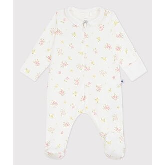 Petit Bateau Katoenen babypyjama met bloemenprint