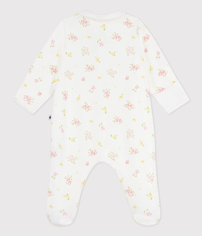 Petit Bateau Katoenen babypyjama met bloemenprint