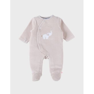 Noukie's Pyjama uit fluweel beige - Bali