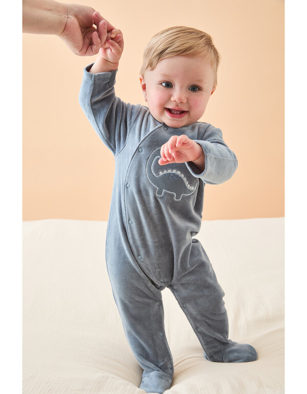 Noukie's Corduroy fluwelen pyjama - dino