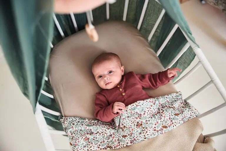 Jollein Hoeslaken Wieg Jersey 40/50x80/90cm - Nougat