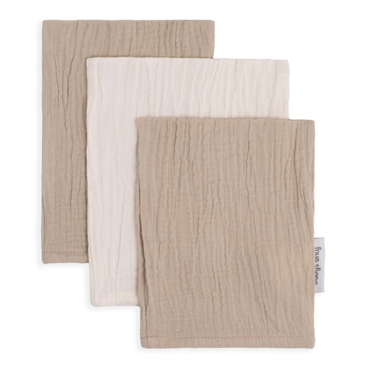 Baby's Only Washandje Tender beige/linen - 3-pack