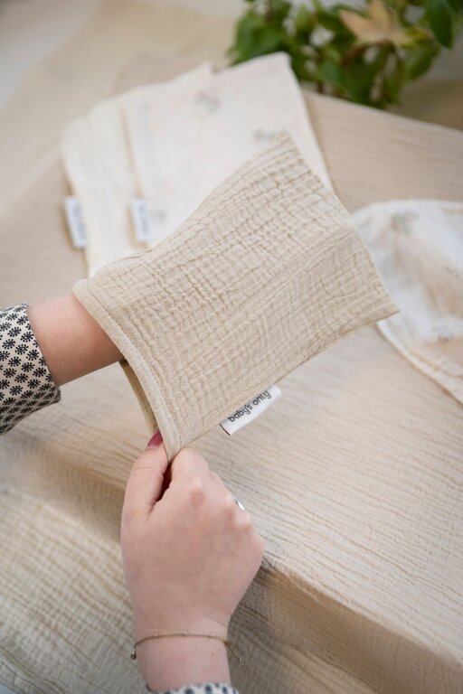 Baby's Only Washandje Tender beige/linen - 3-pack