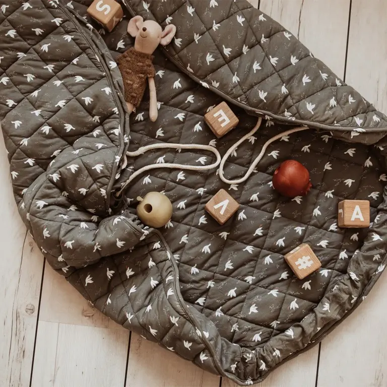 Play & Go Opbergzak/Speelmat - Birds Organic