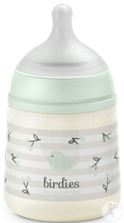 Suavinex 150 ml zuigfles met SX Pro S Birdies speen Groen
