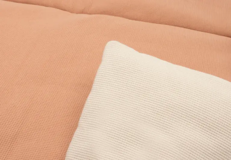 Jollein Boxkleed - Little Waffle - Light Terra/Sand