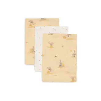 Jollein Washandje Hydrofiel - Kangaroots - 3 Stuks