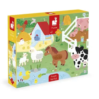Janod 20-stuks 'The Farm' Tastbare Puzzel