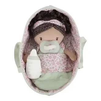 Little Dutch Knuffel babypop in mandje Evi - 30 cm