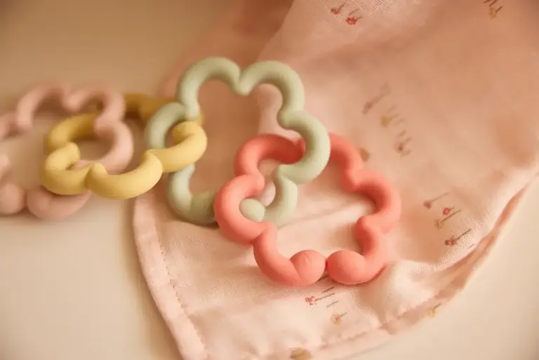 Jollein Speelgoed Ringen Siliconen Flowers