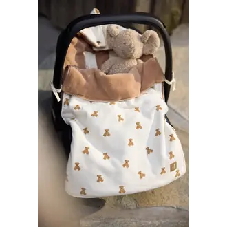 Jollein Voetenzak Mini Teddy Bear Waffle