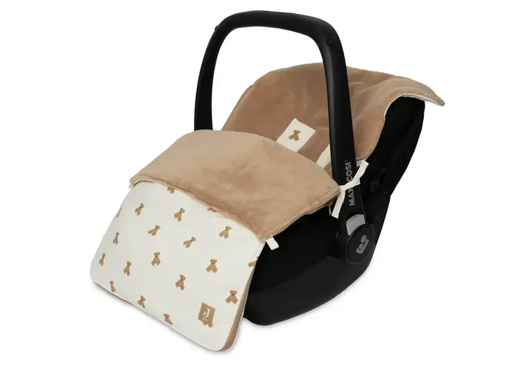 Jollein Voetenzak Mini Teddy Bear Waffle