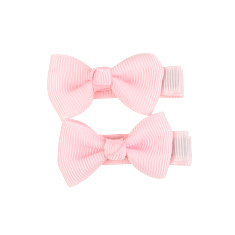 Busy Lizzie Hair Clips - Mini Bows - Powder Pink