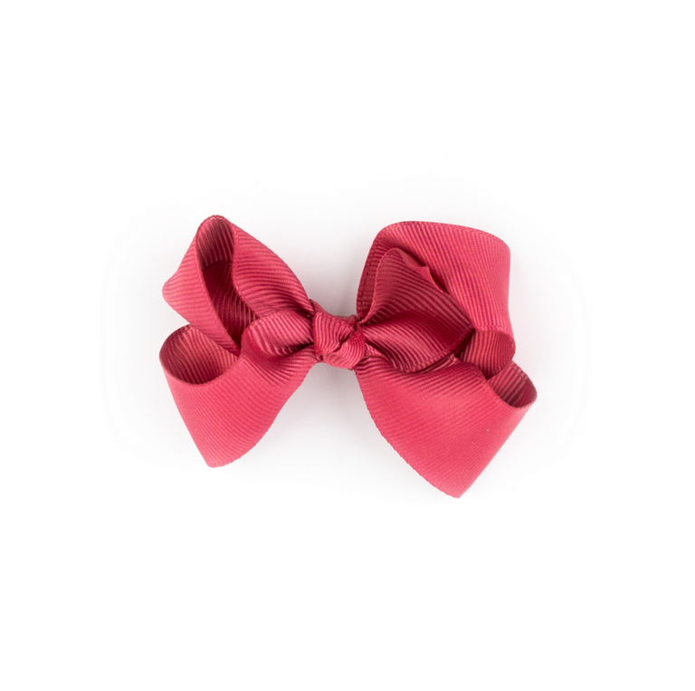 Busy Lizzie Hair Clip - Bow - Dask fuschia