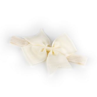 Busy Lizzie Hair bow - Hair band - Ivory